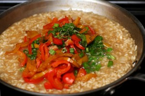 red pepper risotto